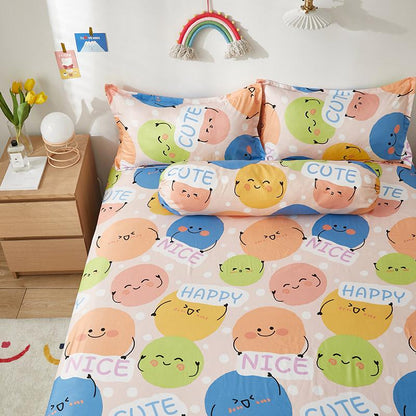 Millions of Happy Emojis Fitted Bedsheet