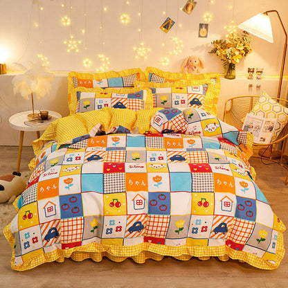 Mosaic Buildings Bedding Set