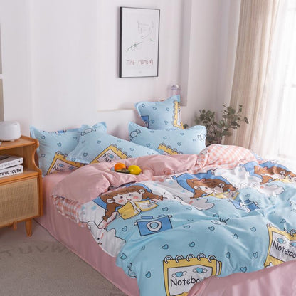 Notebook Girl Bedding Set