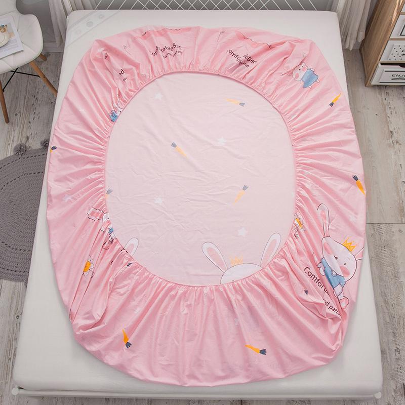 Pink Princess Bunny Fitted Bedsheet