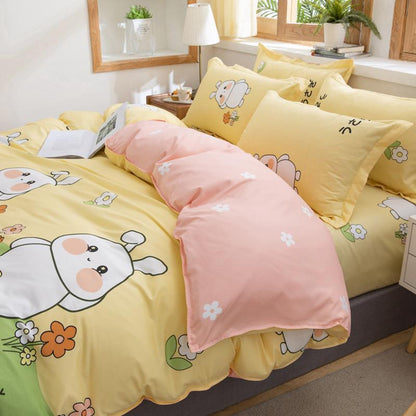 Plumpy Cute Rabbit Bedding Set