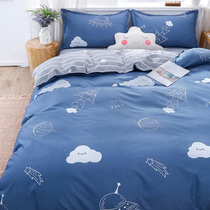 Spaceship Adventures to the Moon Bedding Set