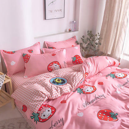 Strawberry Girl Pink Bedding Set