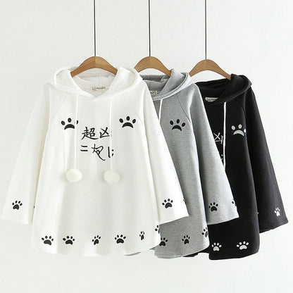 Kittie Ears Poncho Hoodie