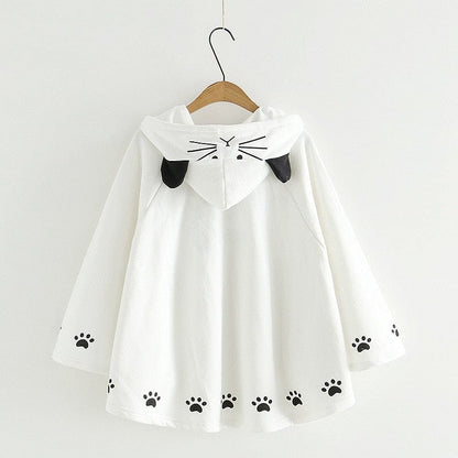 Kittie Ears Poncho Hoodie