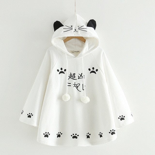 Kittie Ears Poncho Hoodie