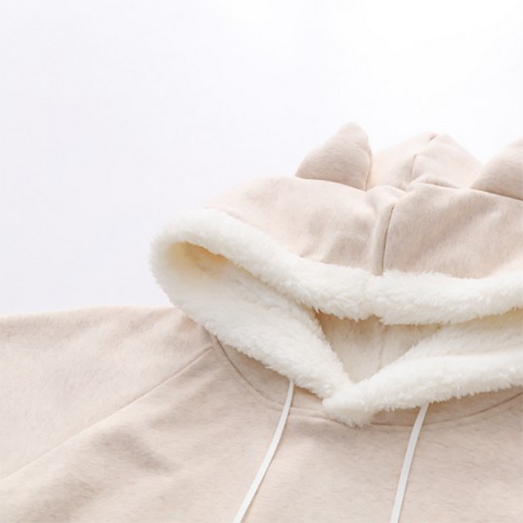 Kawaii Cloak Lucky Cat Hoodie: Embrace the Cute Harajuku Style