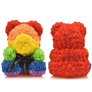 34 Designs of Rainbow Enchanted Forever Rose Heart Teddy Bears: The Perfect Valentine's Day Gift