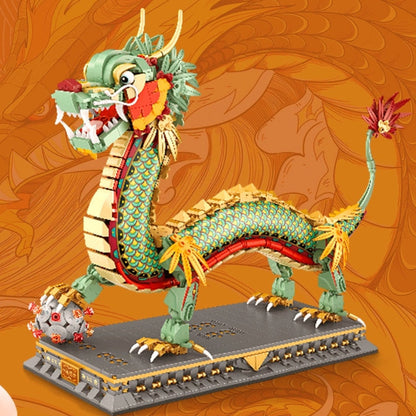 Chinese Dragon Statue Nano Building Sets | NEW