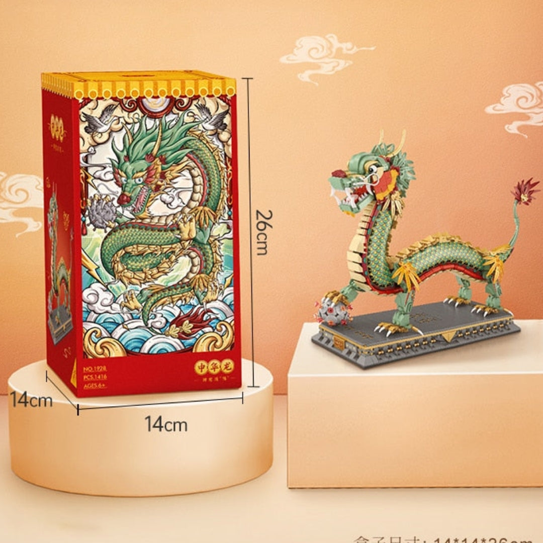 Chinese Dragon Statue Nano Building Sets | NEW