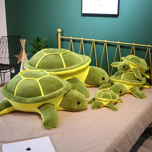 Huggable Sea Turtle Stuffed Animal Pillow Plushie - Available in 3 Sizes