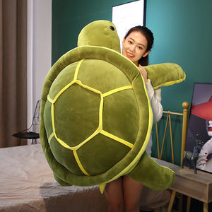 Huggable Sea Turtle Stuffed Animal Pillow Plushie - Available in 3 Sizes