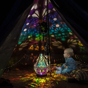 Bohemian-Inspired Color-Changing Projection Lamp