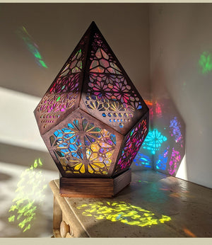 Bohemian-Inspired Color-Changing Projection Lamp