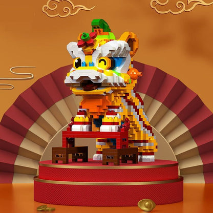 Chinese Lunar New Year Lion Dance Nano Building Block Sets | NEW