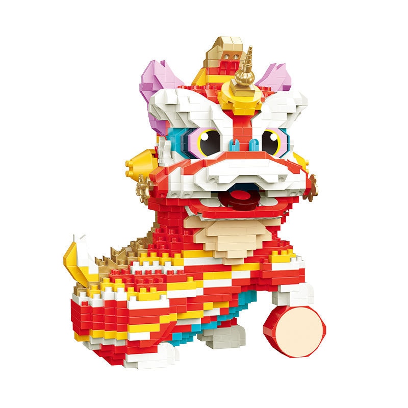 Chinese Lunar New Year Lion Dance Nano Building Block Sets | NEW