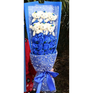 Enchanted Flower Rose Teddy Bear Bouquet (6 Designs)