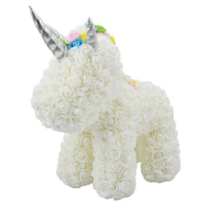 Giant Standing Unicorn Rose Bear - 5 Colors