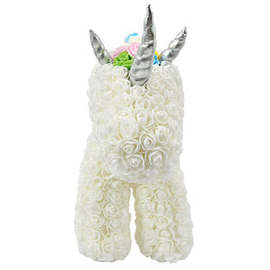 Giant Standing Unicorn Rose Bear - 5 Colors