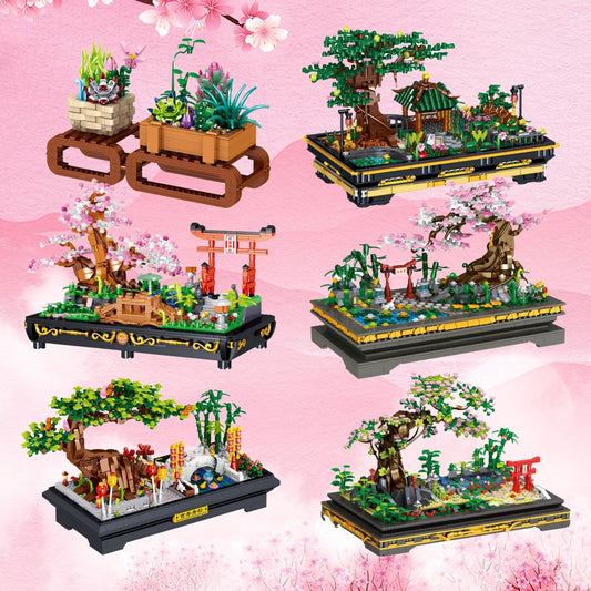 Beautiful Bonsai Sakura Shrines A Collection of Building Sets