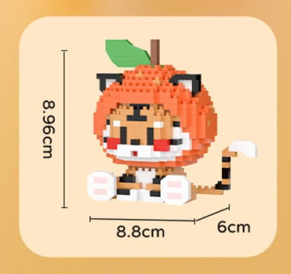 Cat and Tiger Onesie Nano Building Set