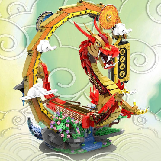 Chinese Festival Dragon Boat Building Blocks Set