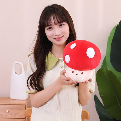 Plushie Mushroom Family Kawaii Red Brown White | NEW