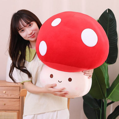 Plushie Mushroom Family Kawaii Red Brown White | NEW