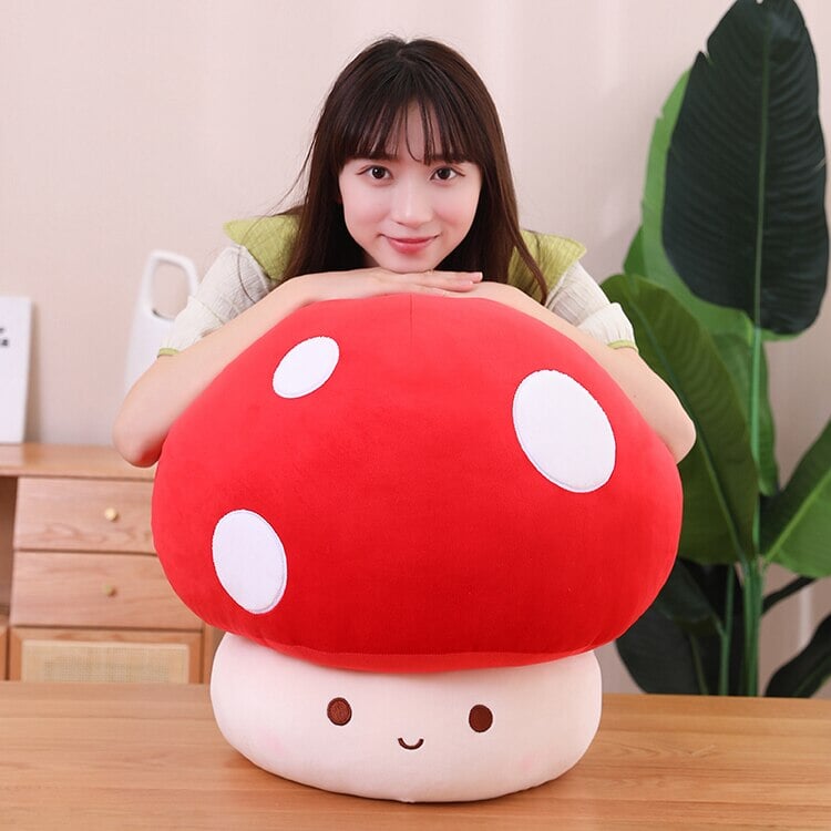 Plushie Mushroom Family Kawaii Red Brown White | NEW