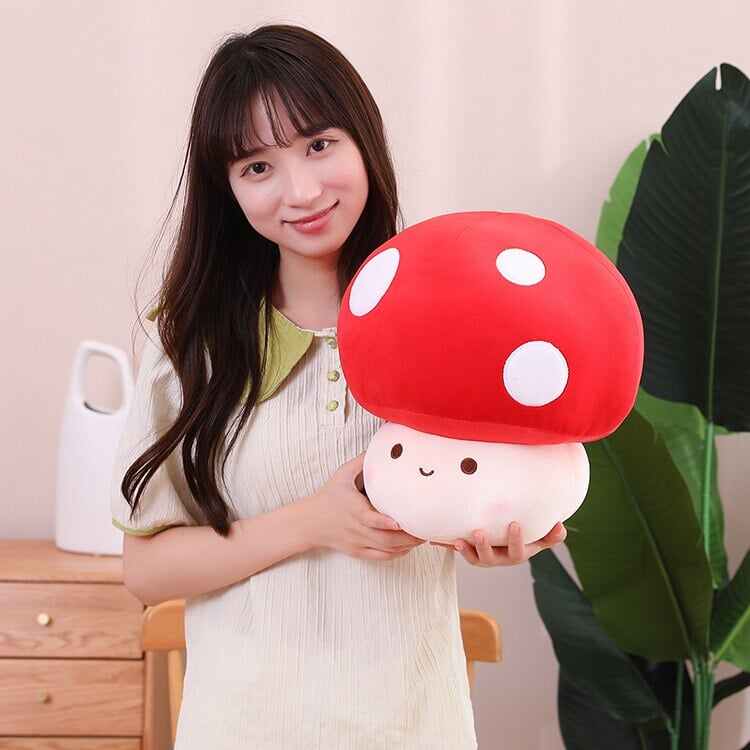 Plushie Mushroom Family Kawaii Red Brown White | NEW