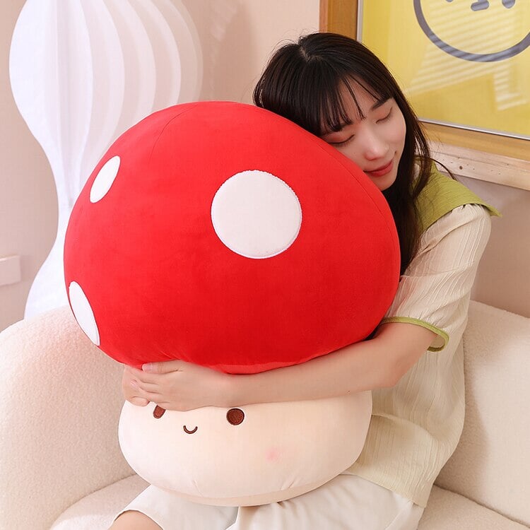 Plushie Mushroom Family Kawaii Red Brown White | NEW