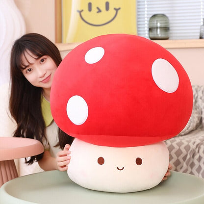 Plushie Mushroom Family Kawaii Red Brown White | NEW