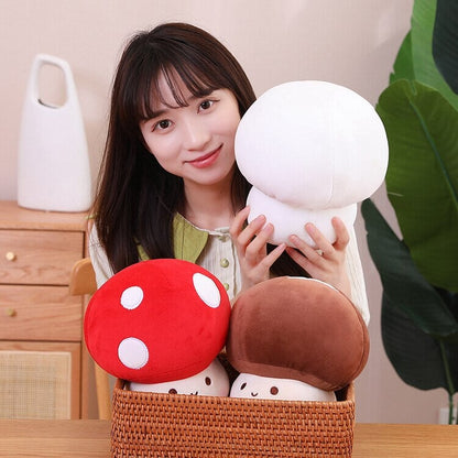 Plushie Mushroom Family Kawaii Red Brown White | NEW