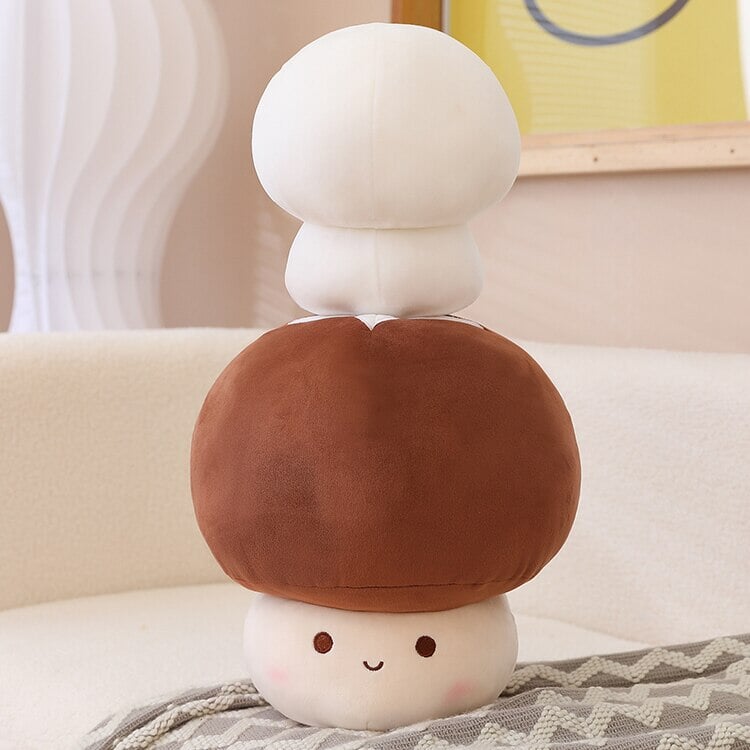 Plushie Mushroom Family Kawaii Red Brown White | NEW