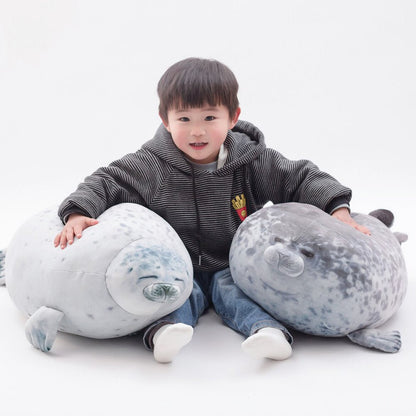 Lovable Lazy Chubby Seal Plushie