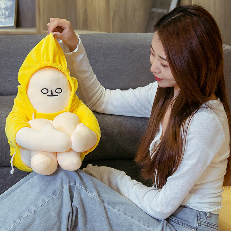 Cute Moody Banana Plushie