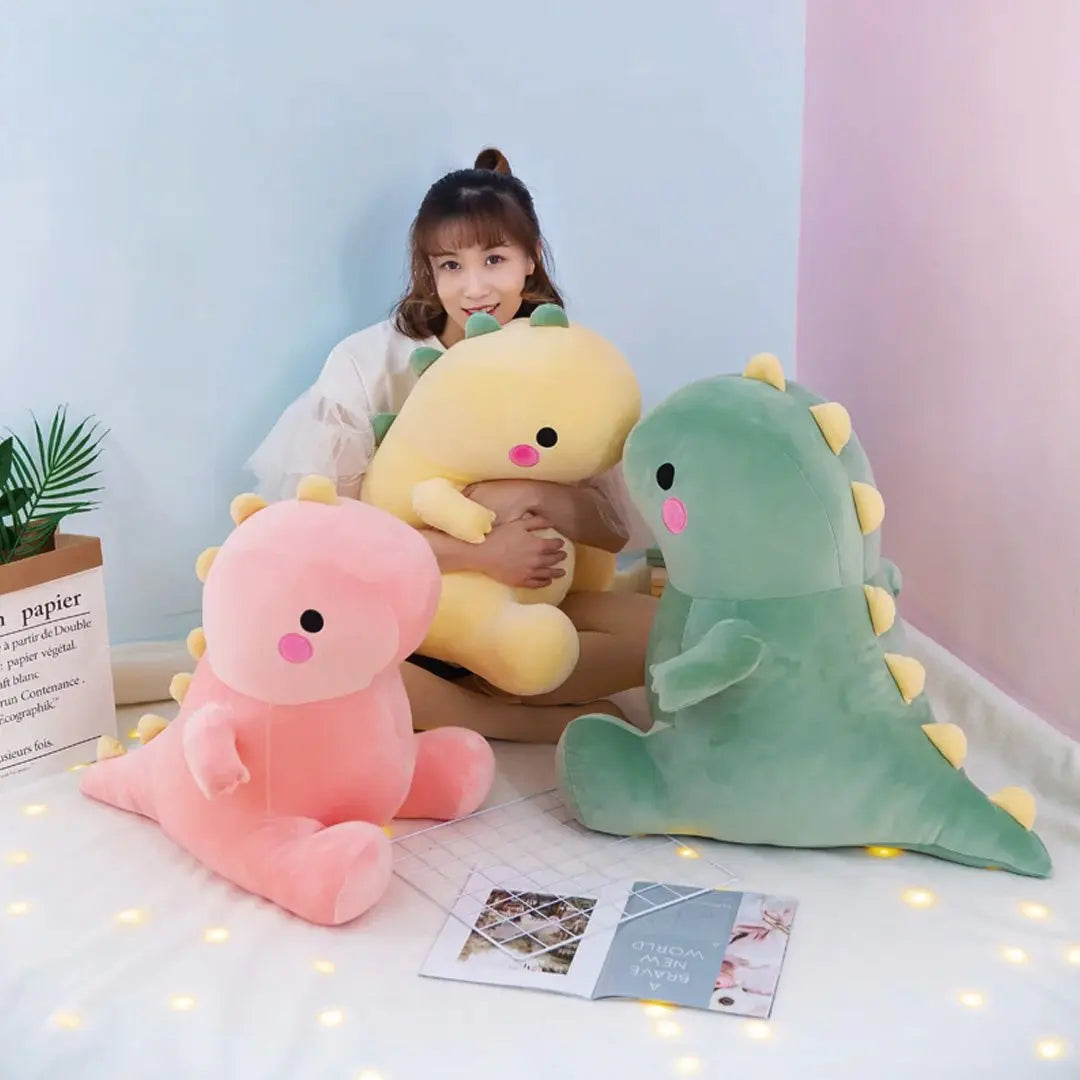 The Dinosaur Dream Team: Taco, Taki, and Tabi Plushies