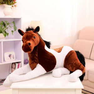 Realistic 3D Horse Stuffed Animal Pillow Plushie - Available in 4 Colors