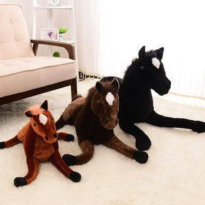 Realistic 3D Horse Stuffed Animal Pillow Plushie - Available in 4 Colors