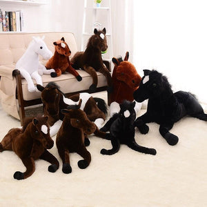 Realistic 3D Horse Stuffed Animal Pillow Plushie - Available in 4 Colors