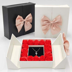 Unique 'I Love You' Necklace with 100 Language Projection and Rose Box Gift (30 Designs